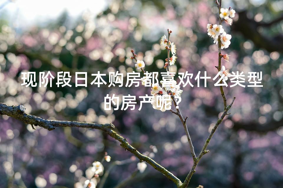 现阶段日本购房都喜欢什么类型的房产呢? 现阶段日本购房都喜欢什么类型的房产呢?