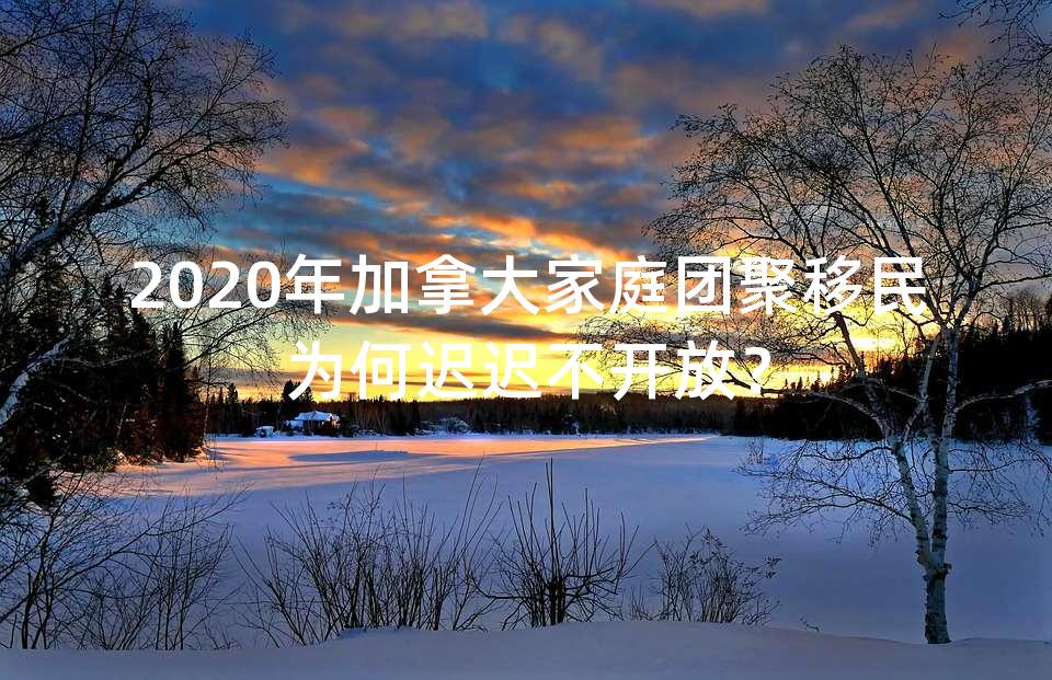 2020年加拿大家庭团聚移民为何迟迟不开放？