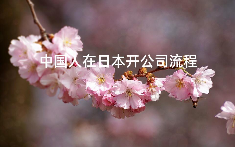中国人在日本开公司流程