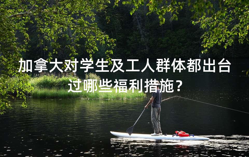 加拿大对学生及工人群体都出台过哪些福利措施? 加拿大对学生及工人群体都出台过哪些福利措施?