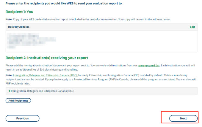 WES学历认证流程