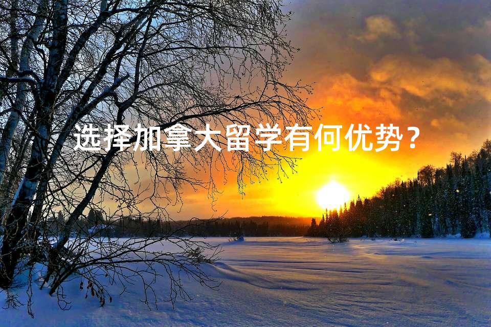 选择加拿大留学有何优势？