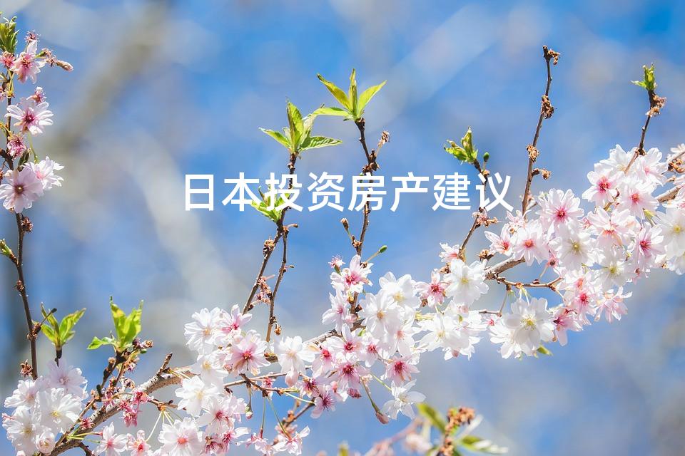 日本投资房产建议
