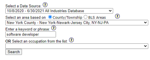 如何查询美国H-1B及PERM工资标准？