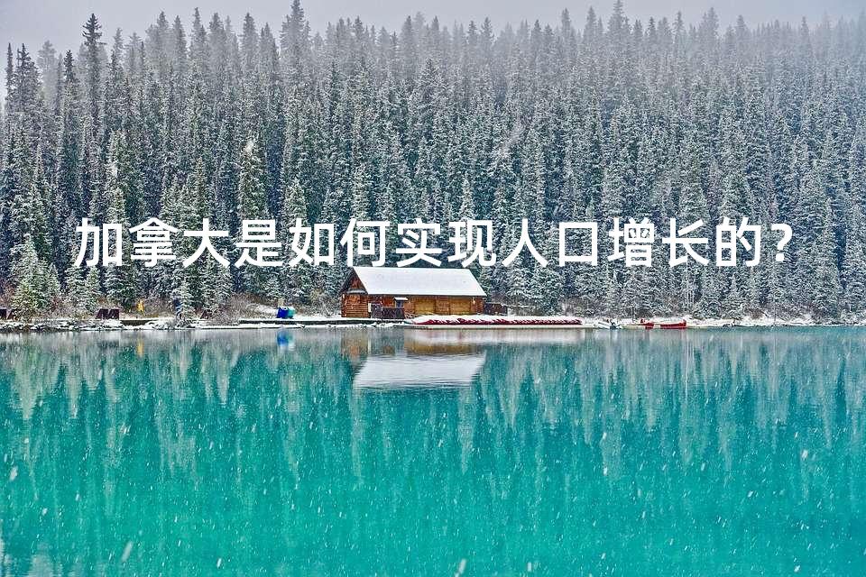 加拿大是如何实现人口增长的? 加拿大是如何实现人口增长的?