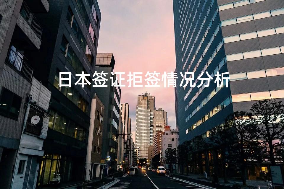 日本签证拒签情况分析