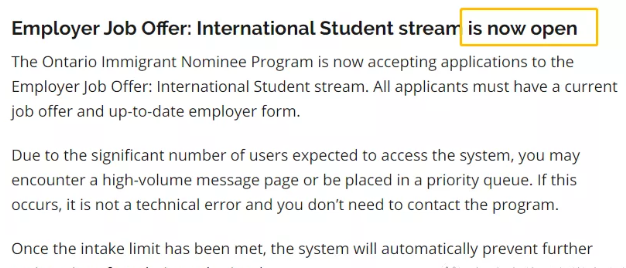 11月26日加拿大安省雇主担保移民国际学生今天重开 11月26日加拿大安省雇主担保移民国际学生今天重开