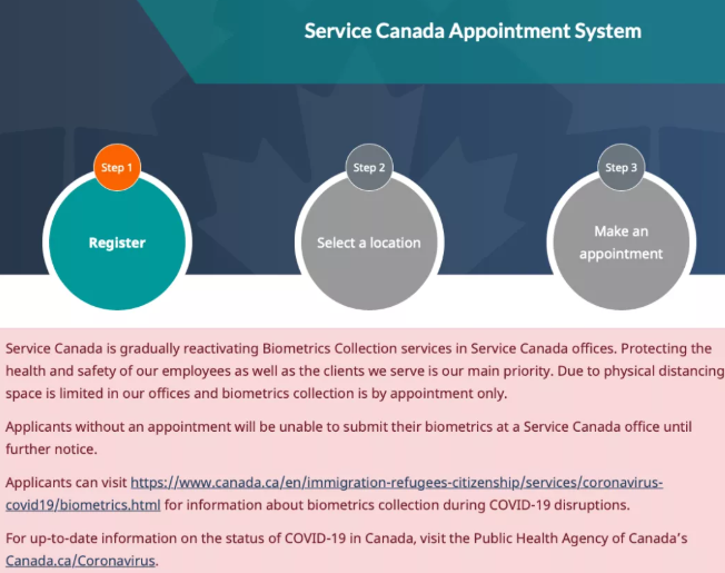 加拿大指纹采集网上预约如何完成呢？