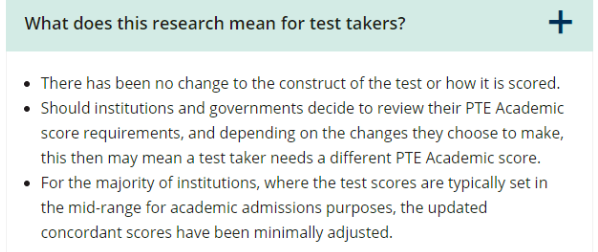 培生官网：雅思&PTE分数换算规则调整