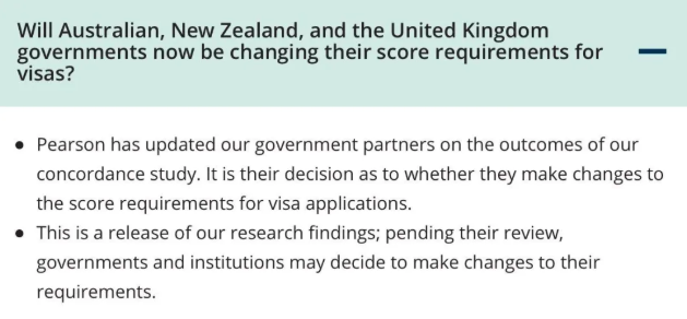 培生官网：雅思&PTE分数换算规则调整