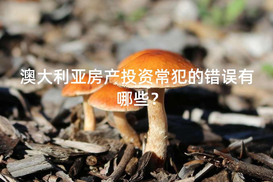 澳大利亚房产投资常犯的错误有哪些？