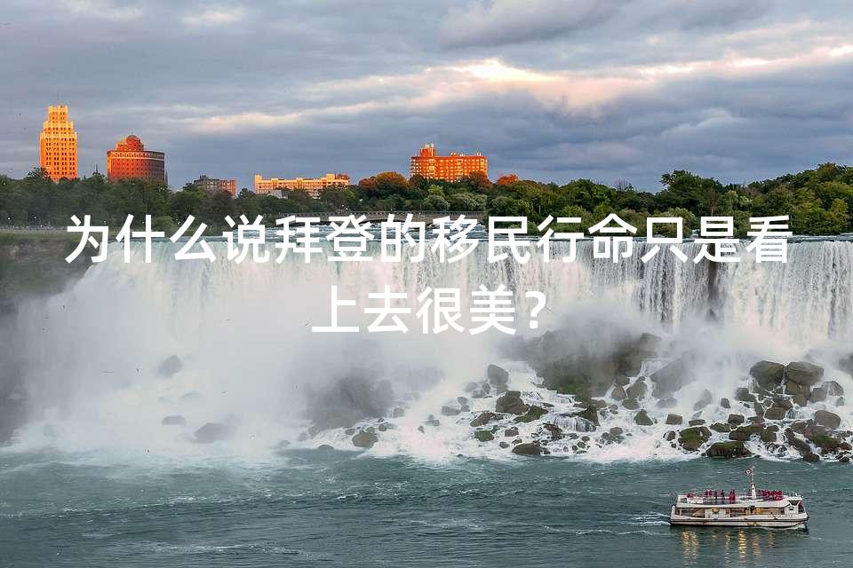 为什么说拜登的移民行命只是看上去很美? 为什么说拜登的移民行命只是看上去很美?