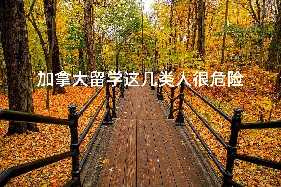 加拿大留学这几类人很危险 加拿大留学这几类人很危险