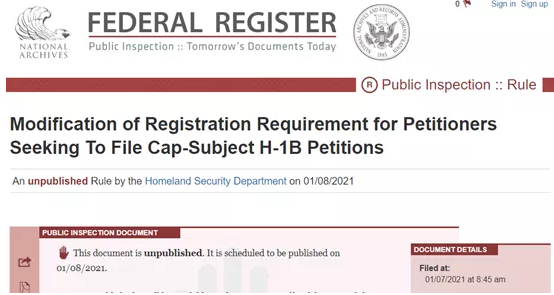 2021年美国H1B改革内容都有哪些? 2021年美国H1B改革内容都有哪些?